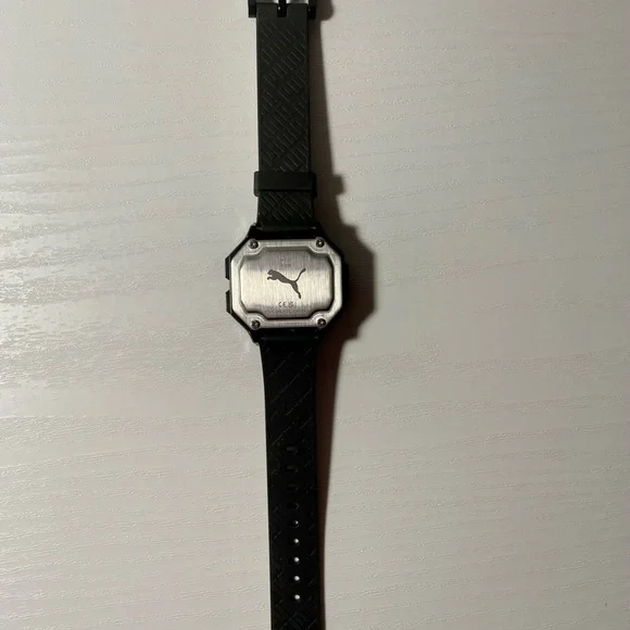 PUMA Black-on-Black Leopard / Casio-Inspired Digital P1058 - Picture 3 of 4